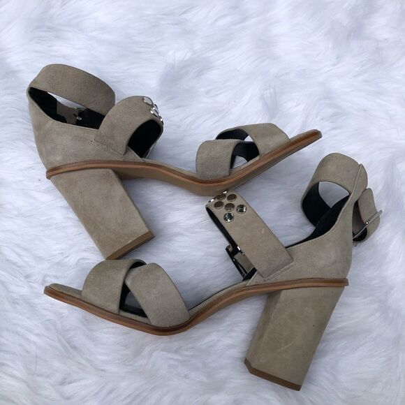 Rebecca Minkoff Jennifer Studded Suede Sandals - Picture 4 of 9